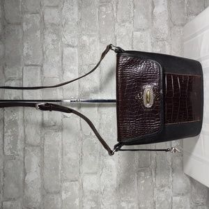 Brighton "Magdaleine" Two Tone Leather Shoulder Bag
